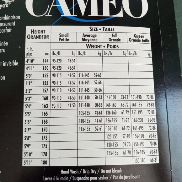 Cameo Panty Hose Stocking 70's Tall Pale Incense Vintage Pantyhose Hosiery - Picture 9 of 10